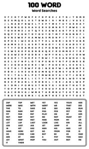 10 Best 100 Word Word Searches Printable Printablee