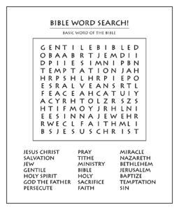 10 Best Printable Word Search Sunday School Printablee - Word Search ...