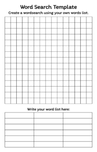 16 Best Blank Word Search Puzzles Printable Printablee