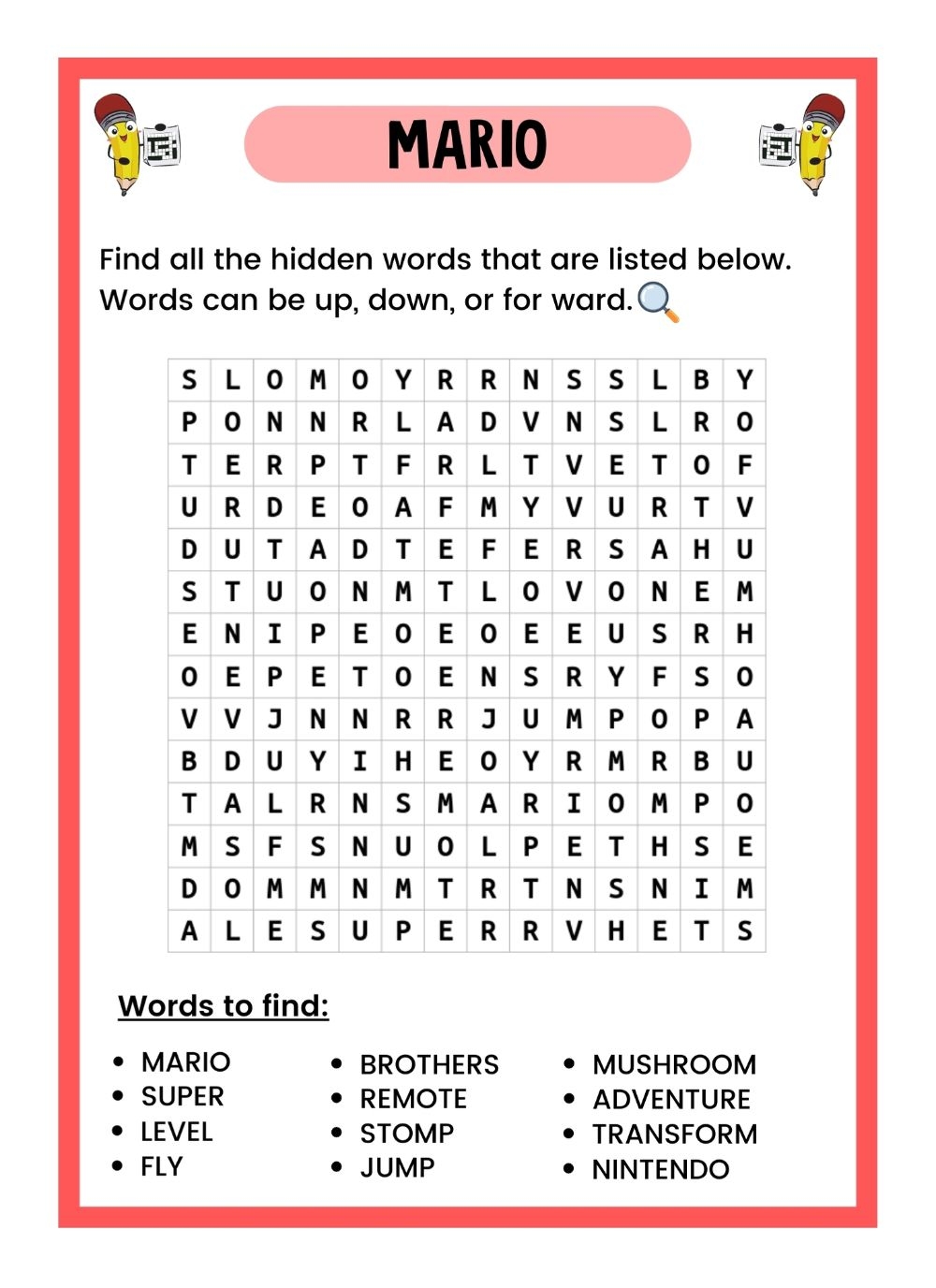 Free WORD SEARCH Puzzles For Download PDF And Print VerbNow