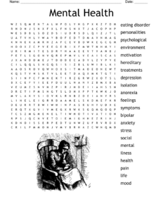 Mental Health Word Search WordMint