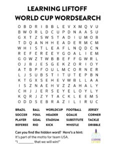 Printable World Cup Word Search Learning Liftoff