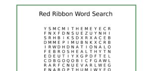 Red Ribbon Word Search