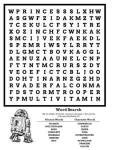 Star Wars Word Search High Quality Character Words Star Wars Swear Word Coloring