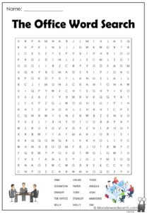 The Office Word Search Monster Word Search