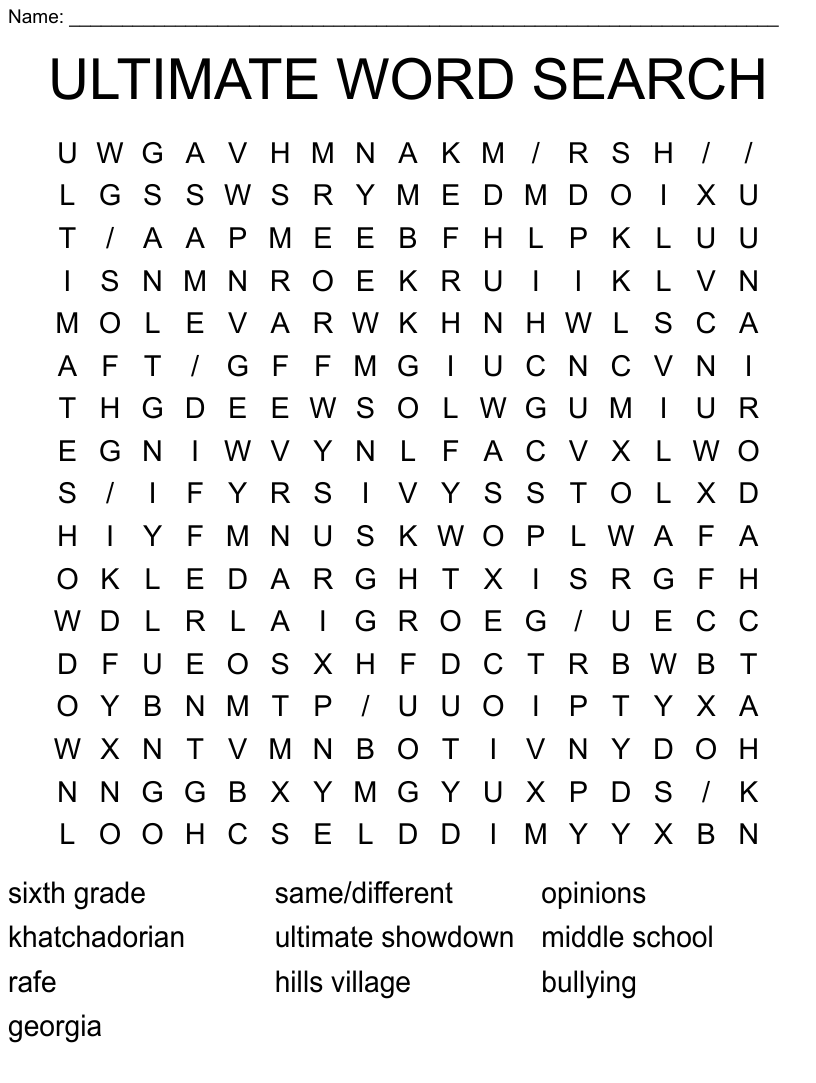 ULTIMATE WORD SEARCH WordMint