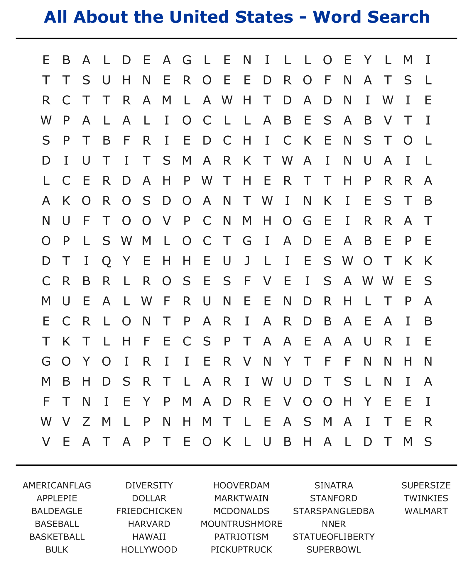 Hard Word Searches Free