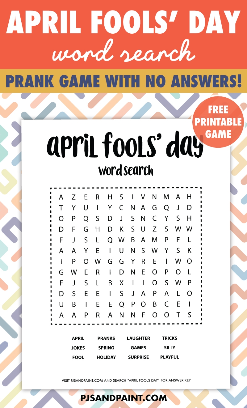 Fake Word Search Prank