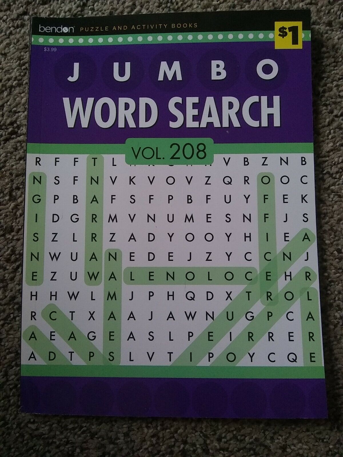Bendon Jumbo Word Search Puzzle Book Volume 208 Paperback 63 Puzzles For Sale Online EBay