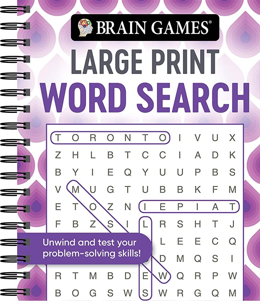 Brain Games Large Print Word Search