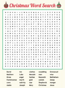 Christmas Word Search Large Printable Christmas Word Search Christmas Words Free Printable Word Searches