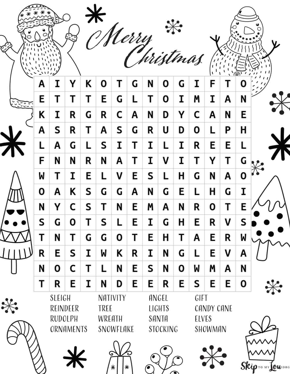 Christmas Word Search Games