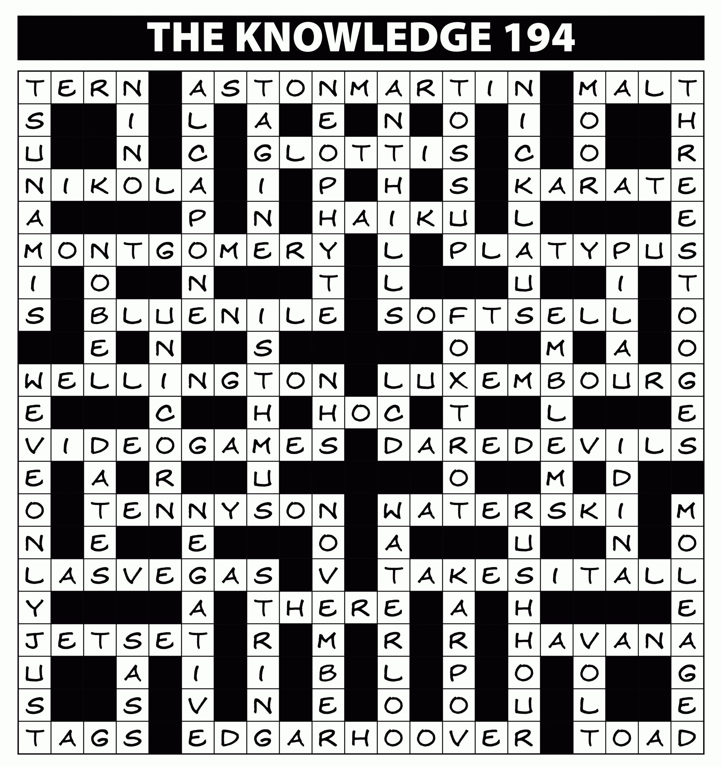Word Search Puzzle 194