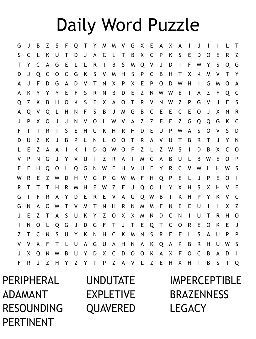 The Daily Word Search