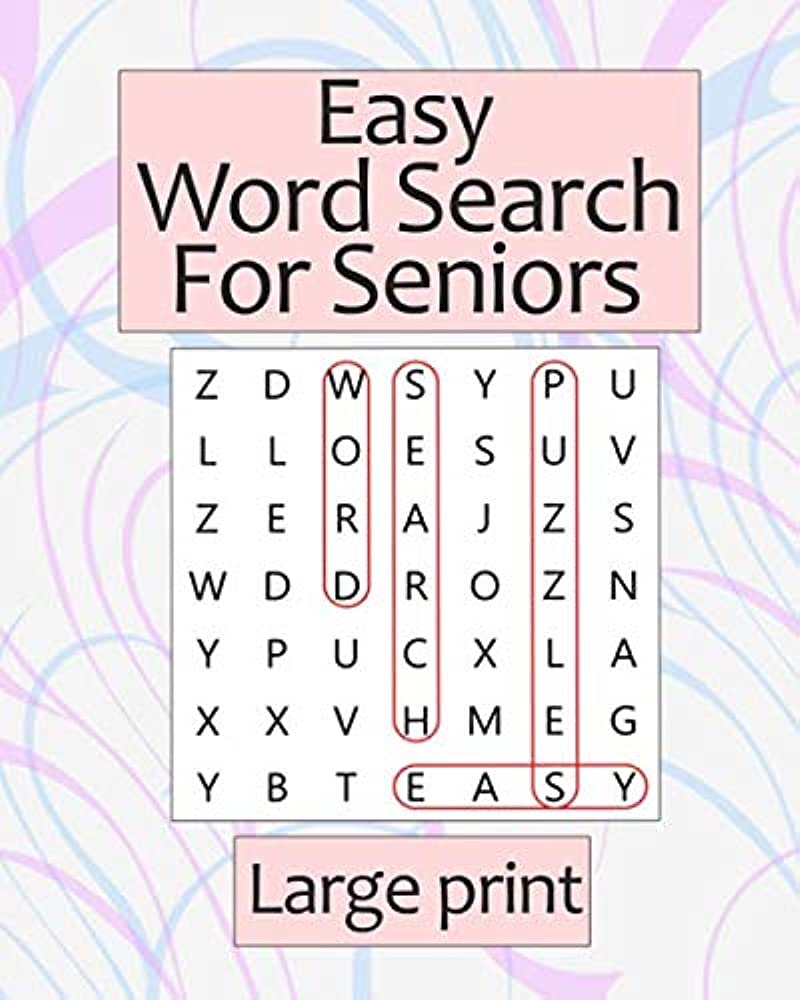 Easy Word Search For Seniors Large Print Word Search Puzzle Books For Seniors Makes A Great Gift Team Word Search Activity Book 9798616577269 Amazon Books