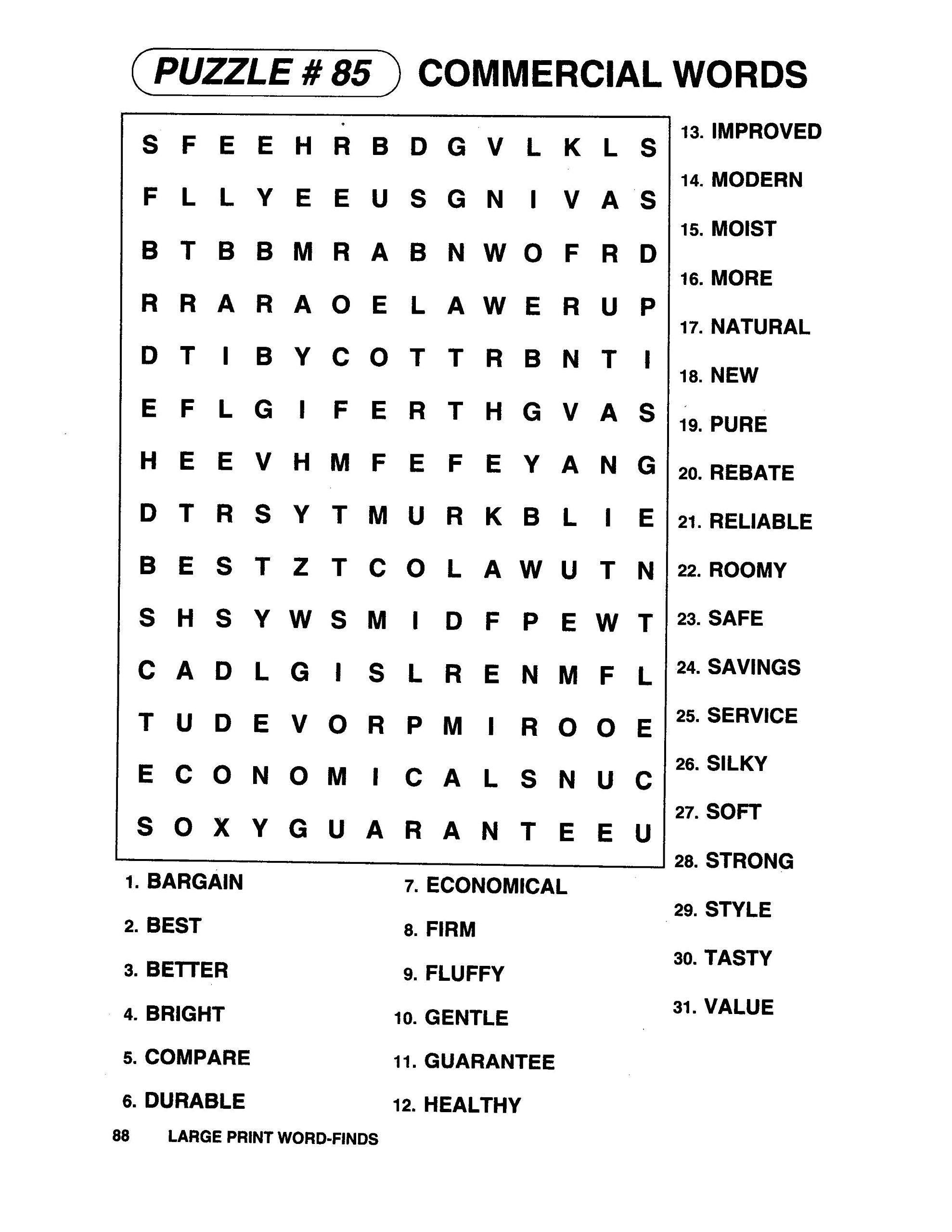 Extra Large Print Word Search Puzzles Slovakia SAVE 56 Tehnikateenused ee