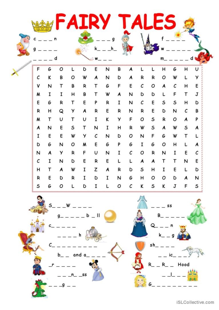 Fairy Tale Word Search