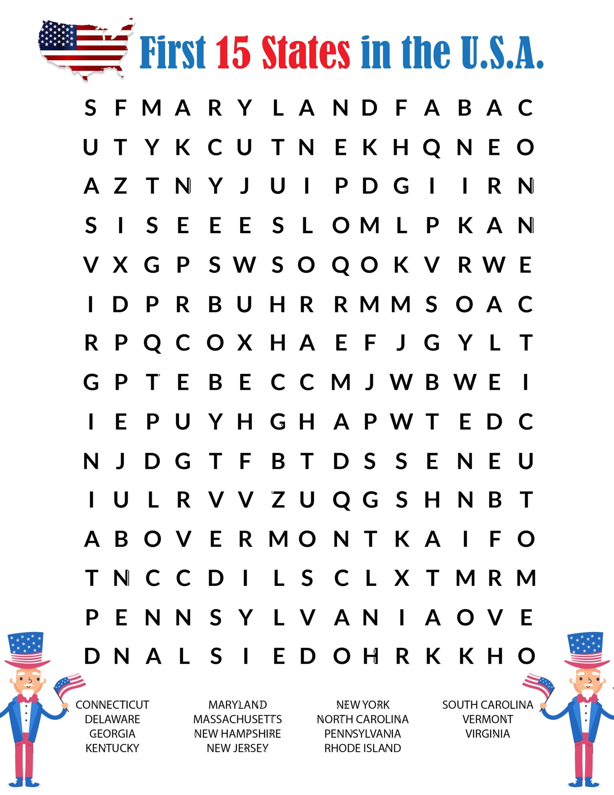 Hard Word Search For Kids