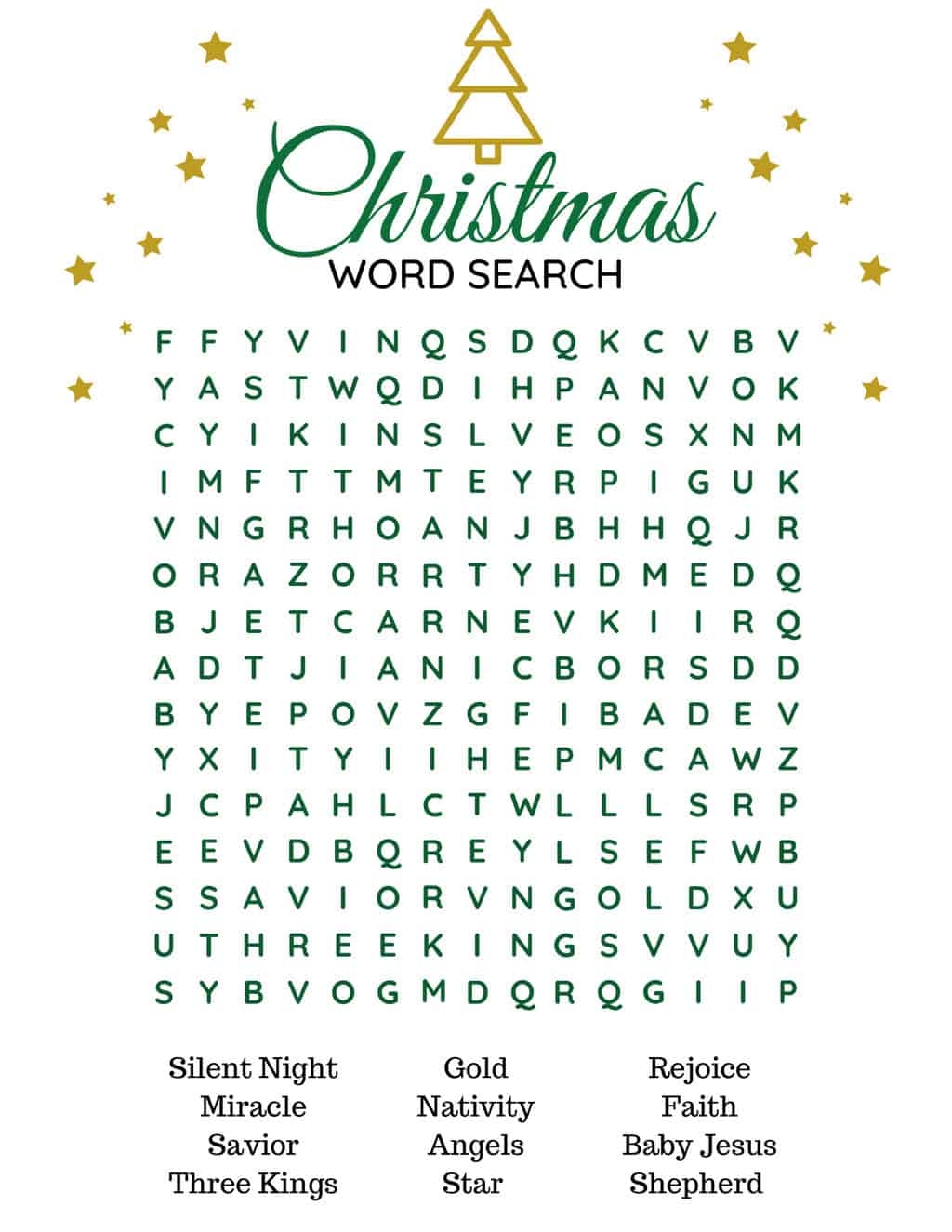 Christmas Word Searches To Print
