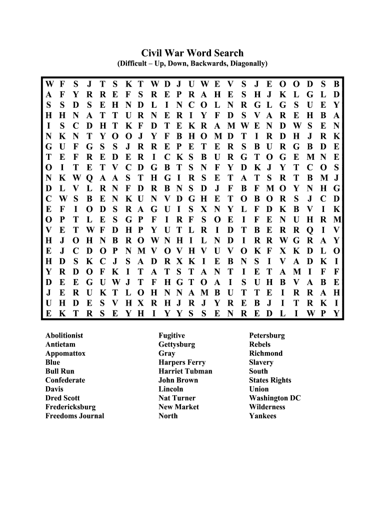 Hard Word Searches Online