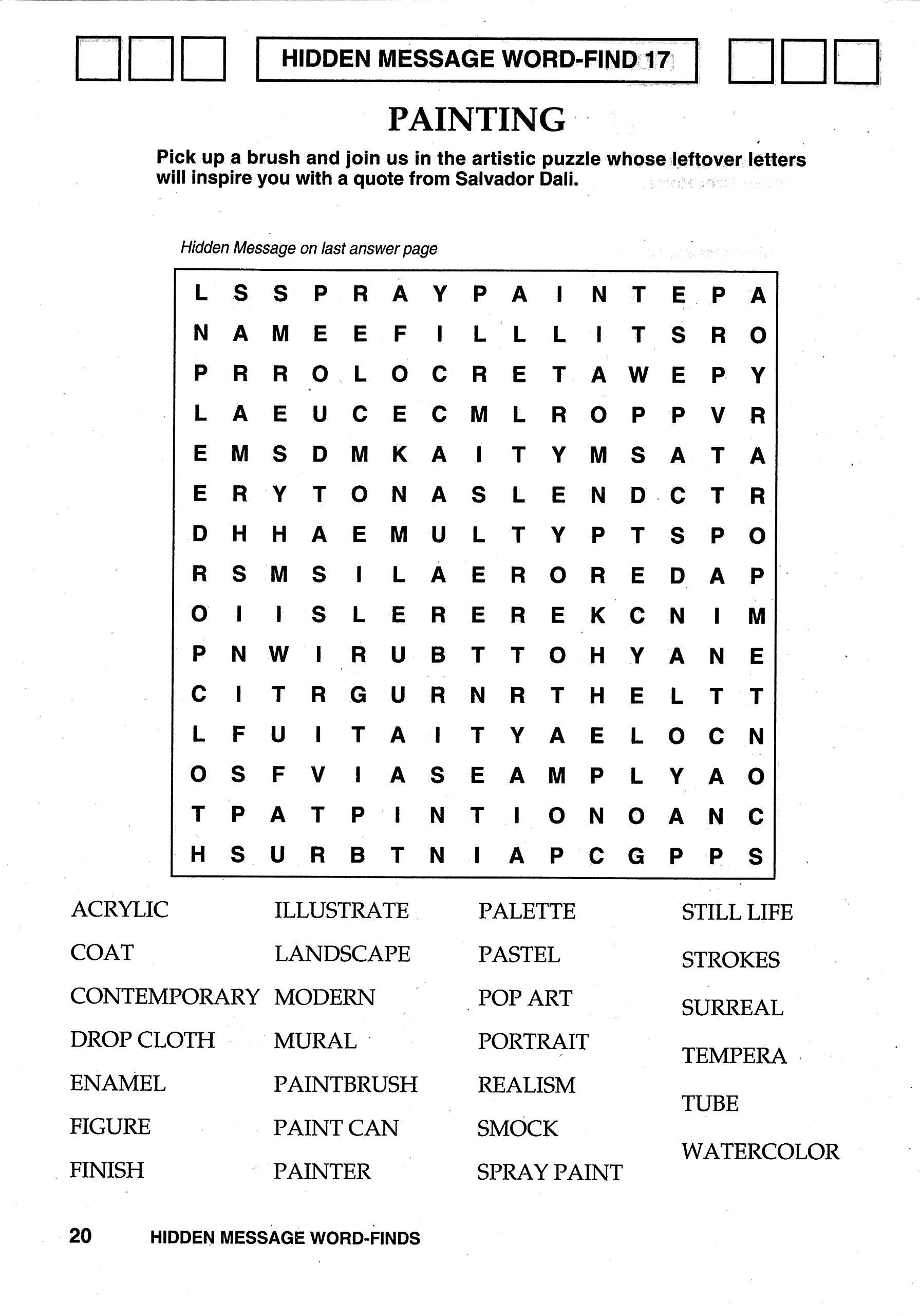 Hidden Message Word Finds Puzzle Book Word Search Volume 124 Amazon co uk Kappa Books Publishers 9781559936101 Books