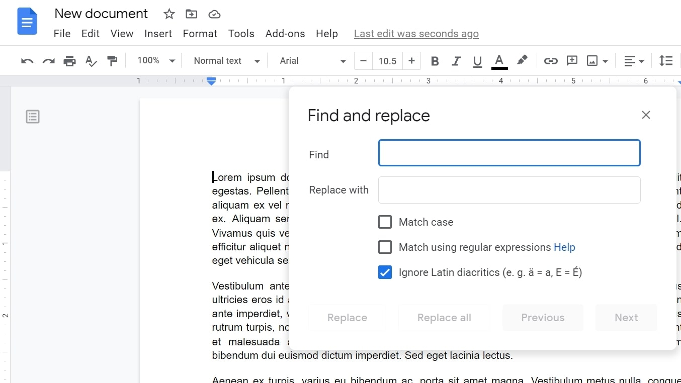 How To Search For A Word In Google Docs Find And Replace 