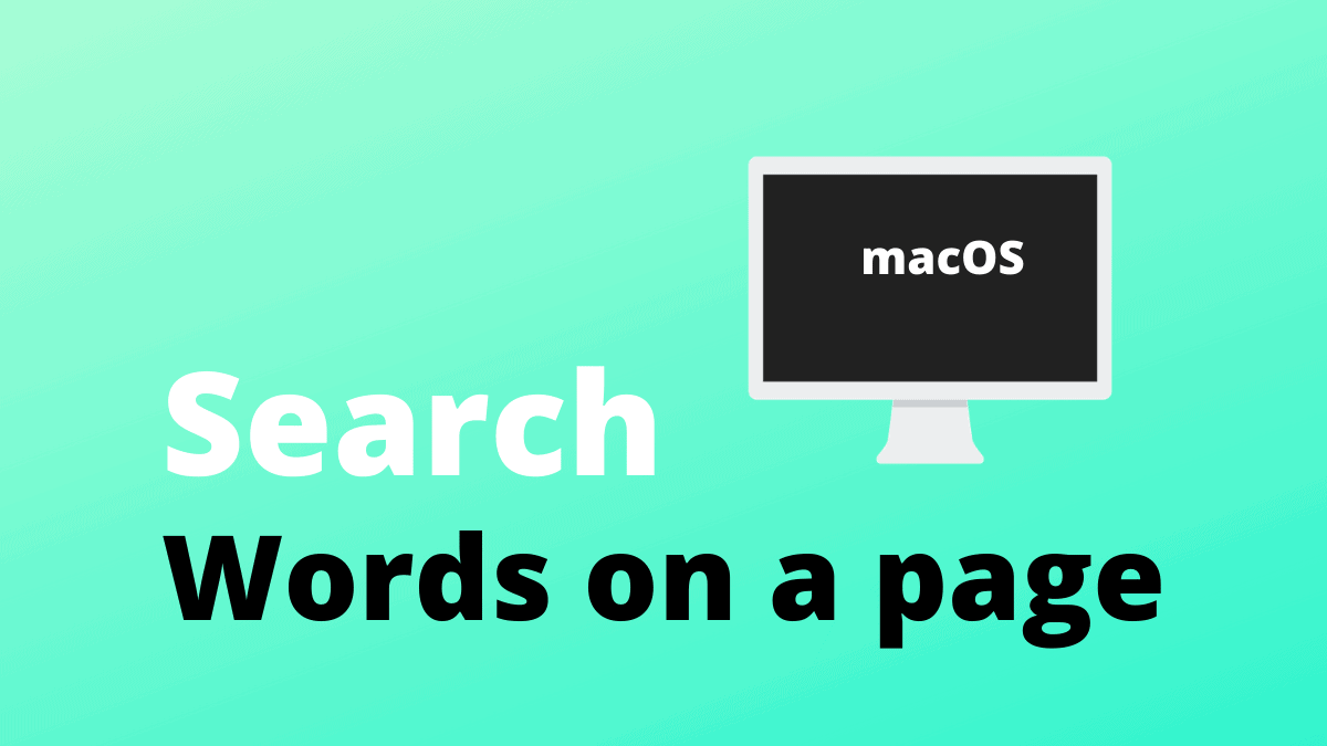 Word Search On Mac