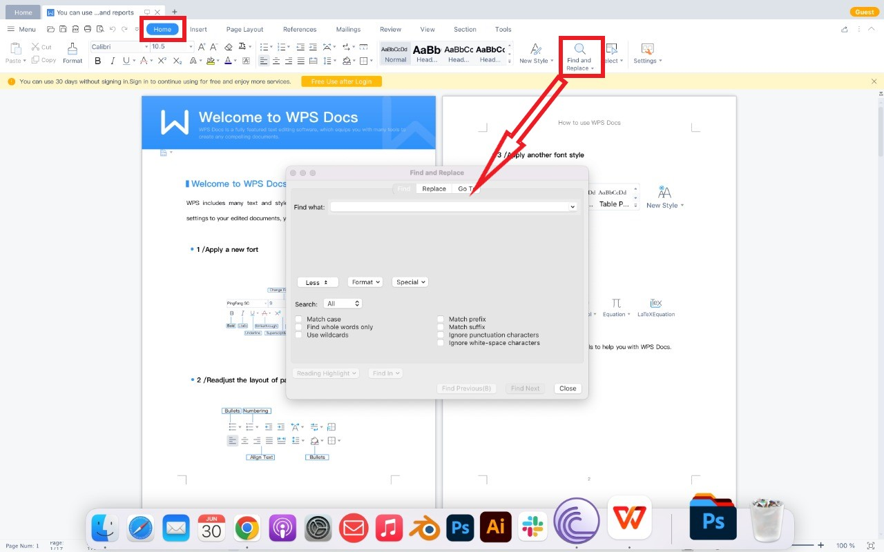 How To Search Words On A Page On Mac WPS Office Academy