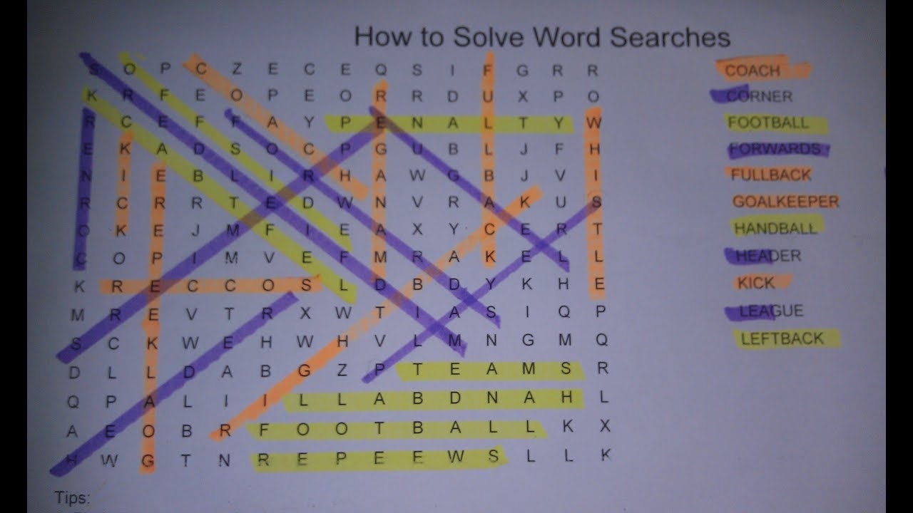 Word Search Answers Finder