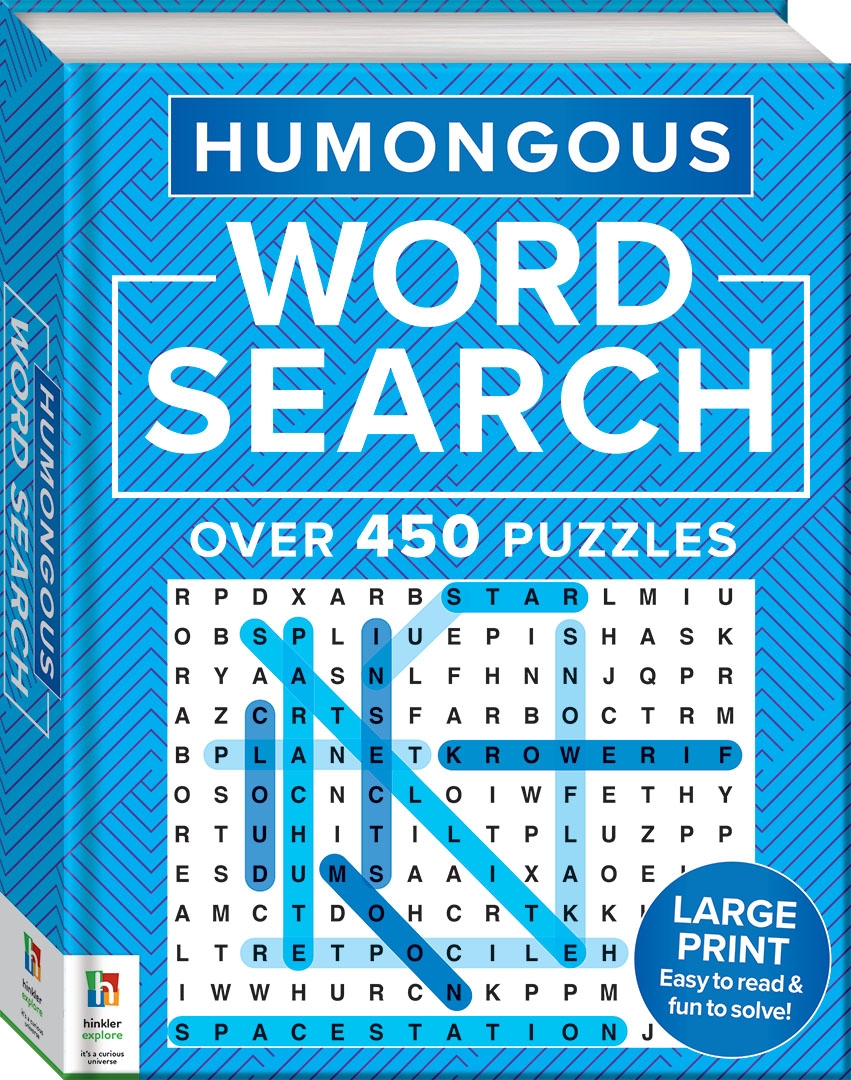 Humongous Word Search Puzzle Book Word Search Puzzles Adults Hinkler