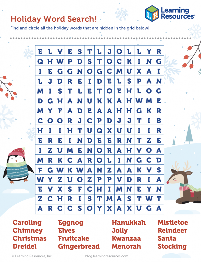 Holiday Word Search Challenge