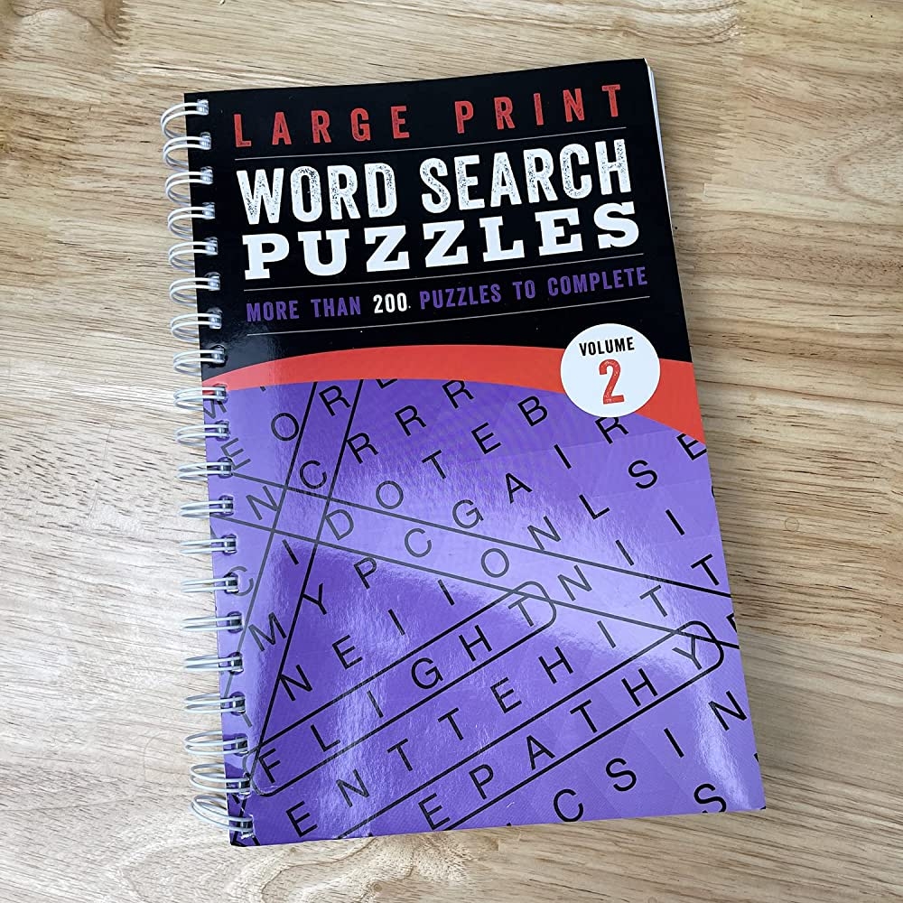 Large Print Word Search Puzzles Volume 2 Over 200 Puzzles To Complete With Solutions Include Spiral Bound Lay Flat Design And Large To Extra Large Font For Word Finds Large Print