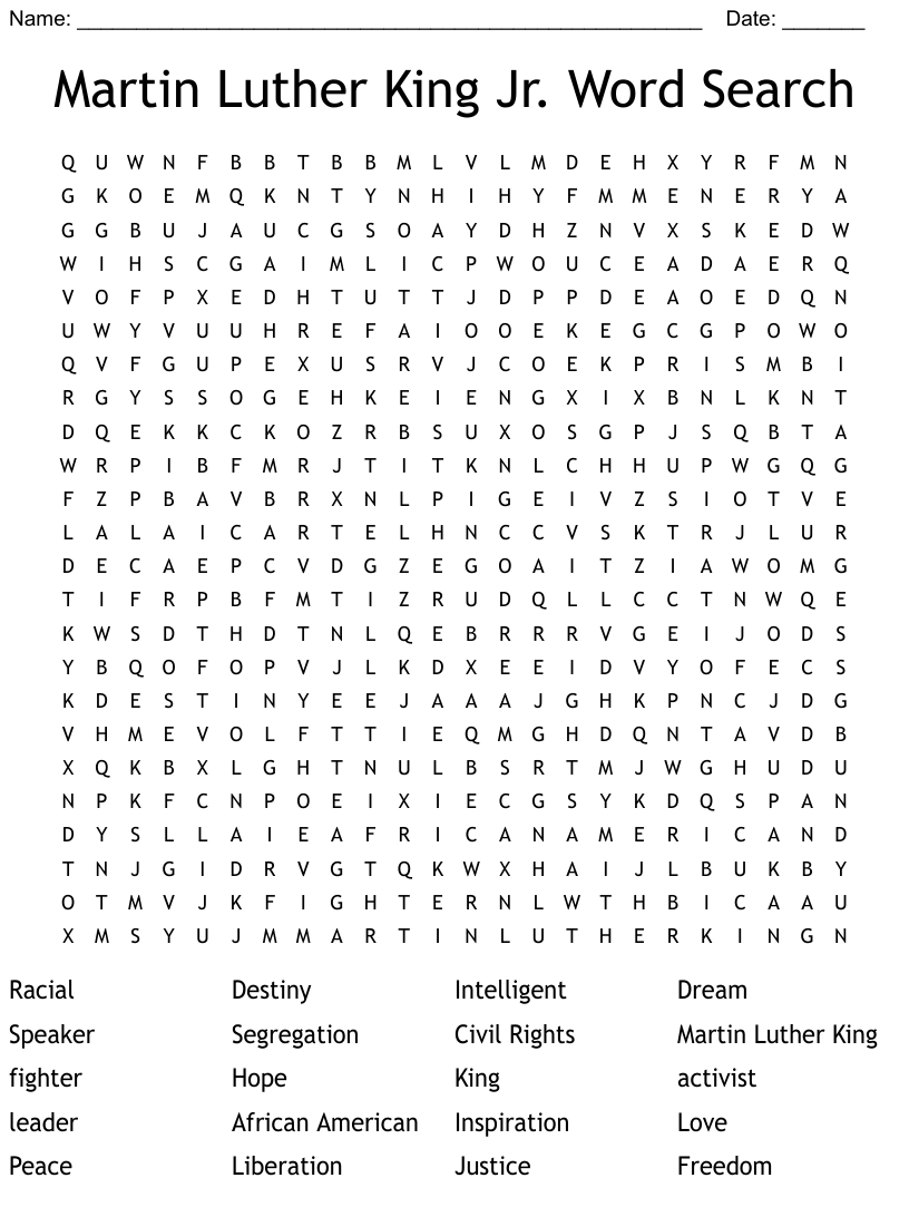 martin-luther-king-word-search-answer-key-word-search-printable