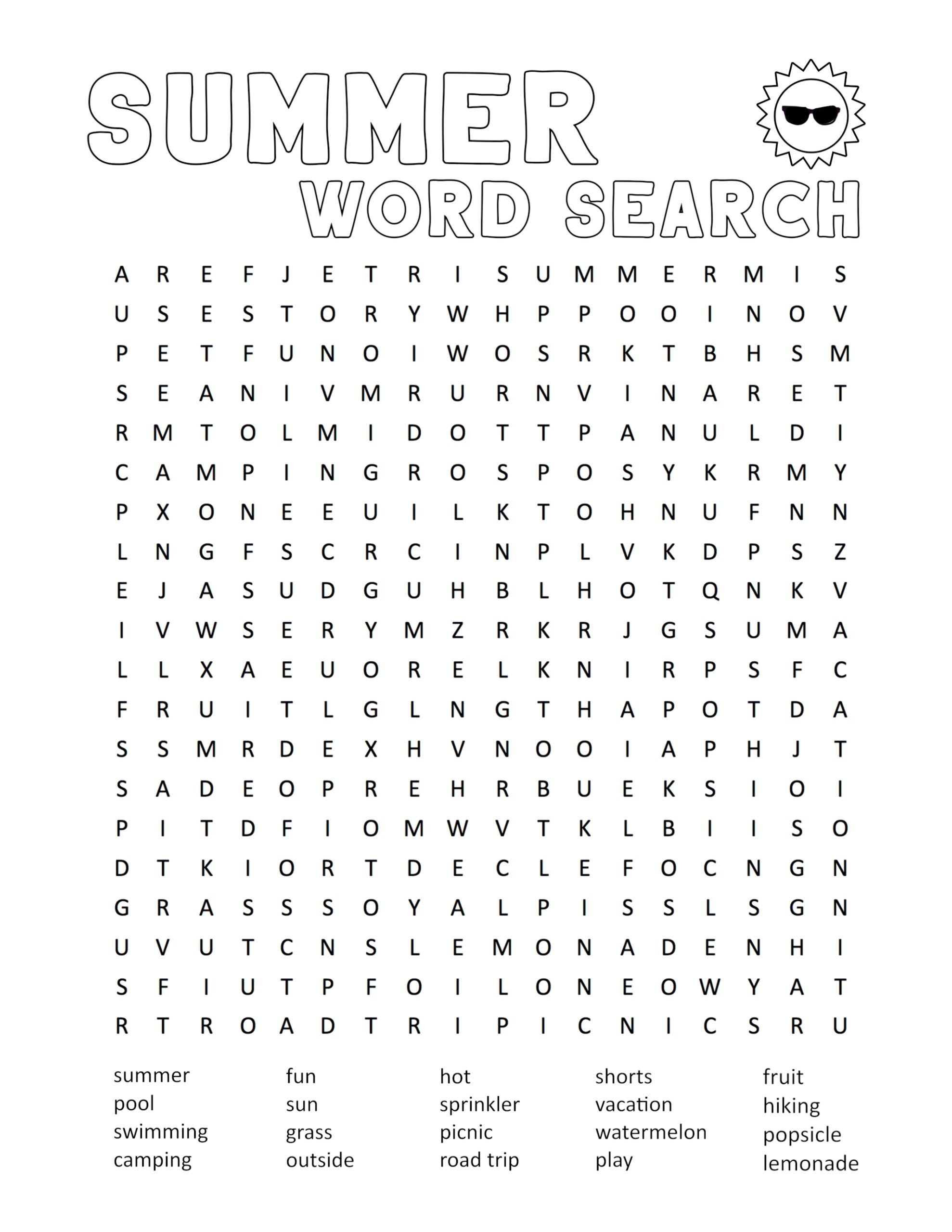 Best Word Search Printable
