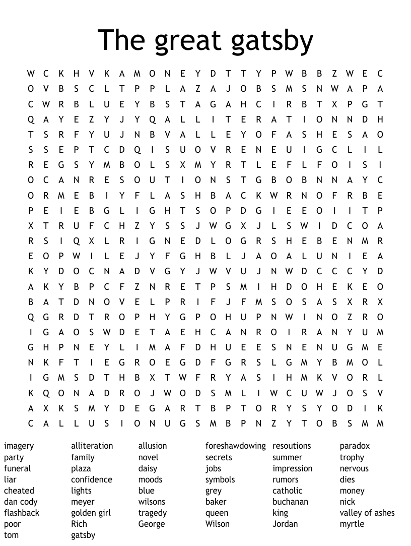 the-great-gatsby-word-search-1-answer-key-word-search-printable