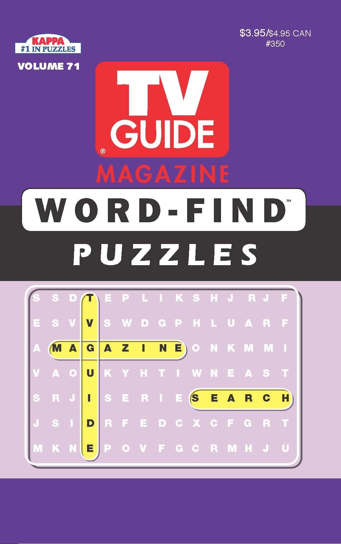 TV Guide Word Find Puzzle Book Vol 64 Kappa Books Publishers 9781559934466 Books Amazon ca