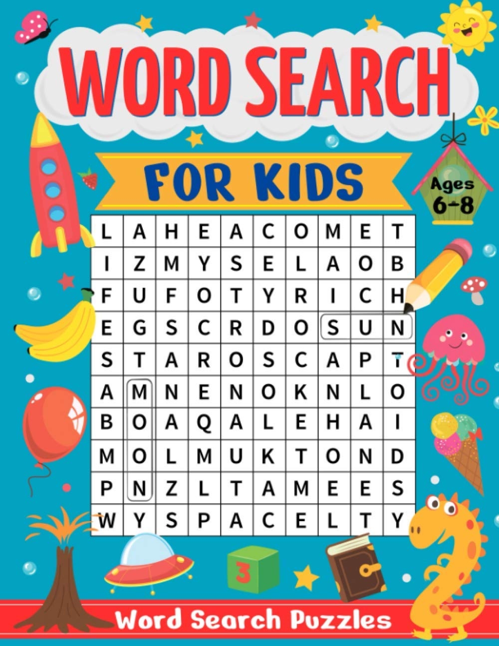 Word Search For Kids Ages 6 8 55 Fun And Educational Word Search Puzzles To Improve Vocabulary Spelling Memory And Logic Skills For Kids Lab Activity 9781099740978 Books Amazon ca