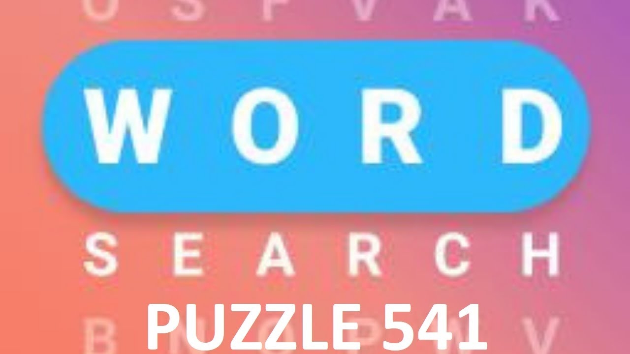 Word Search Slippery Things YouTube