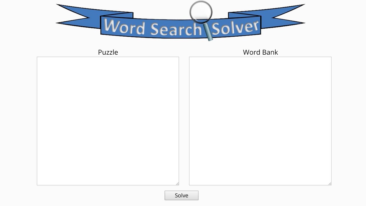 Word Search Solver YouTube